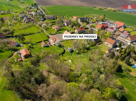 pohled na umístění pozemku | Prodej - pozemek pro bydlení, 4 265 m²