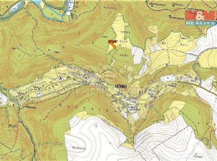 mapka | Prodej - pozemek, trvalý travní porost, 2 157 m²