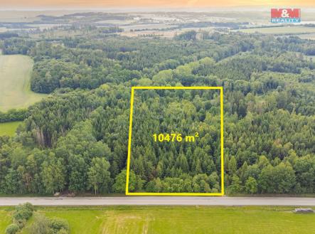 Prodej - pozemek, les, 10 473 m²