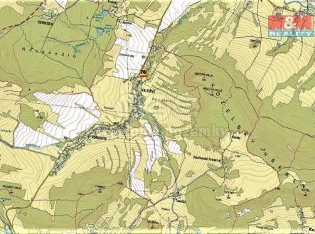 mapka | Prodej - pozemek, les, 1 294 m²