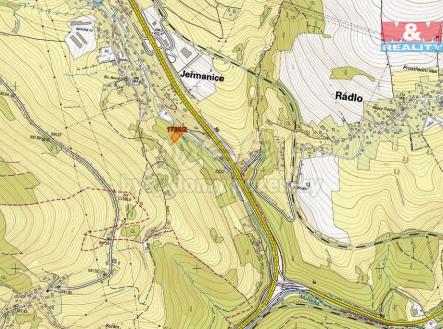 mapka | Prodej - pozemek, trvalý travní porost, 2 727 m²