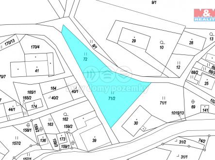 Katastrální mapa | Prodej - pozemek, zahrada, 806 m²