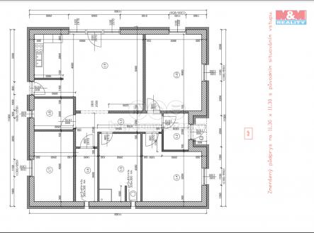 půdorys  | Prodej - dům/vila, 121 m²