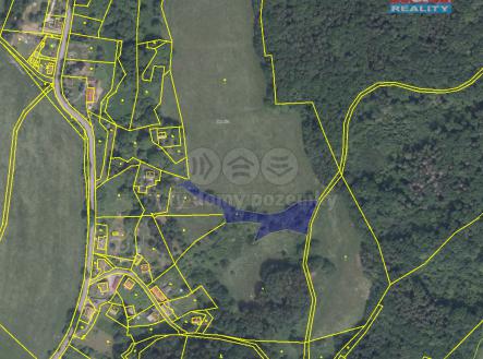 katastrální mapa | Prodej - pozemek, trvalý travní porost, 3 251 m²
