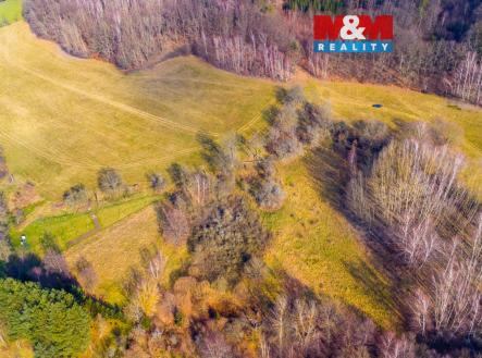 pohled na pozemek | Prodej - pozemek, trvalý travní porost, 3 251 m²