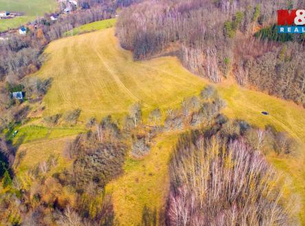 pohled na pozemek | Prodej - pozemek, trvalý travní porost, 3 251 m²