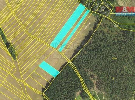 mapka | Prodej - pozemek, zemědělská půda, 1 418 m²