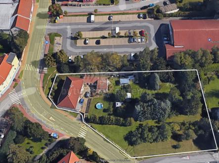 Pohled google earth 5 - upraveno.png | Prodej - pozemek pro komerční výstavbu, 3 519 m²