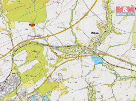 mapka | Prodej - pozemek, trvalý travní porost, 1 371 m²
