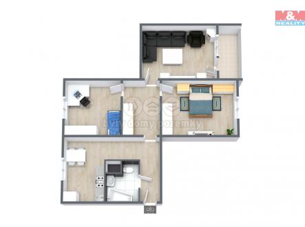 3D-Floor-Plan.jpg | Prodej bytu, 3+1, 75 m²