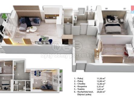 pÖdorysˇ.png | Prodej bytu, 3+kk, 67 m²
