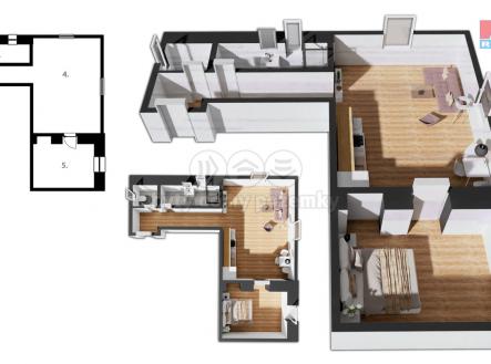 půdorys.png | Prodej bytu, 2+kk, 42 m²
