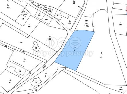 Katastrální mapa | Prodej - pozemek pro bydlení, 1 888 m²