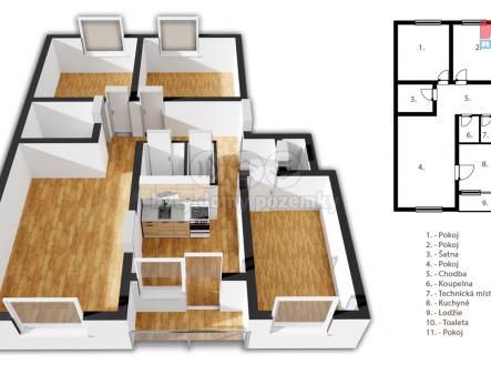 půdorys.png | Prodej bytu, 4+1, 91 m²