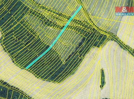 mapka | Prodej - pozemek, les, 553 m²