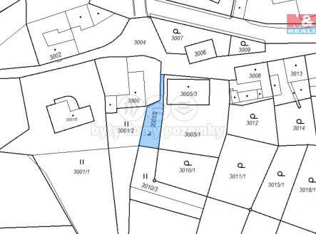 katastr. mapa 1.jpg | Pronájem - pozemek, zahrada, 1 052 m²