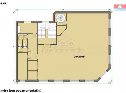 Pronájem - kanceláře, 294 m²