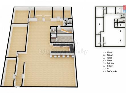 Pronájem obchod a služby, 420 m², Most, ul. Česká | Pronájem - obchodní prostor, 420 m²