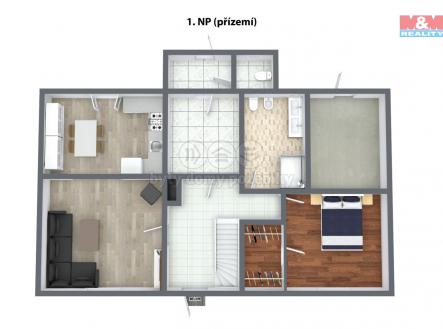 3D-FloorPlan-1NP.jpg | Prodej - dům/vila, 220 m²