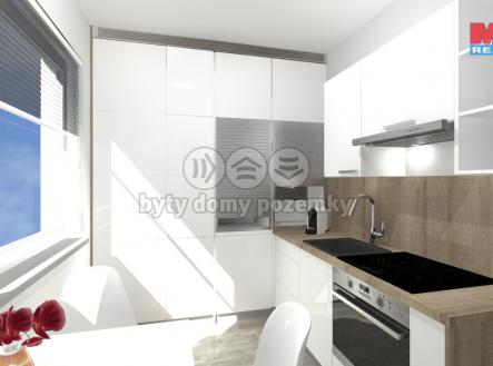 Vizualizace kuchyně po rekonstrukci | Prodej bytu, 3+1, 56 m²