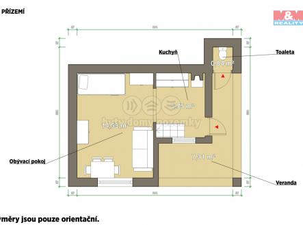 Prodej - chata/rekreační objekt, 42 m²