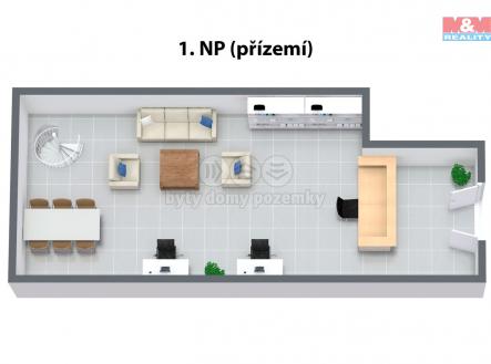 3D-FloorPlan-1NP.jpg | Pronájem - obchodní prostor, 140 m²
