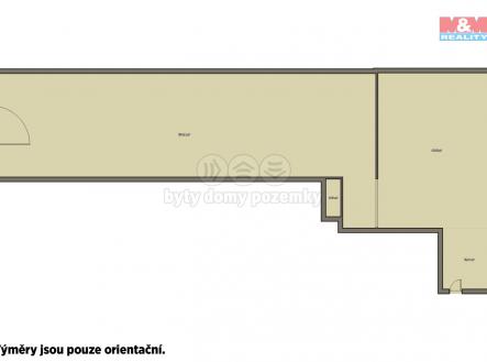 Pronájem - skladovací prostor, 242 m²