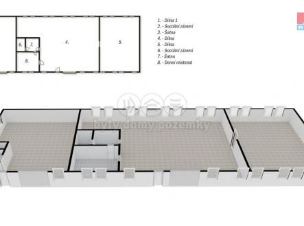 Pronájem - výrobní prostor, 470 m²