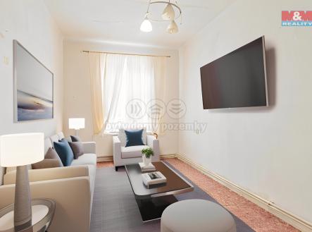 vizualizace obývací pokoj | Prodej bytu, 3+1, 68 m²