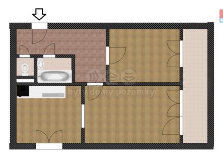 Prodej bytu, 2+1, 40 m²