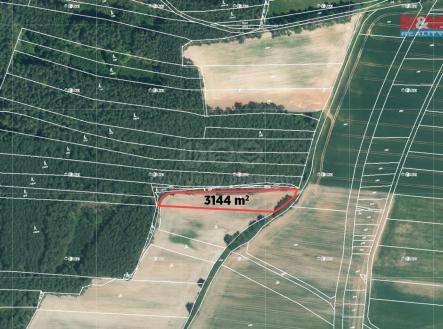 Prodej - pozemek, zemědělská půda, 3 144 m²