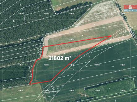 Prodej - pozemek, zemědělská půda, 21 802 m²