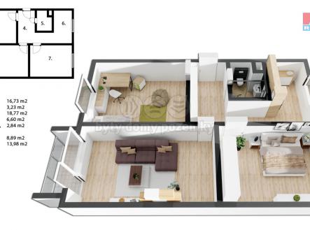 půdorys (1).png | Prodej bytu, 3+1, 74 m²