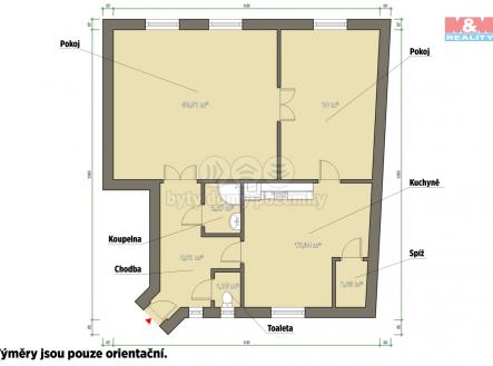 Pronájem bytu, 2+1, 80 m²