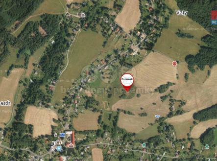 Mapa | Prodej - pozemek, trvalý travní porost, 7 674 m²