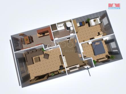 půdorys | Prodej bytu, 3+1, 71 m²