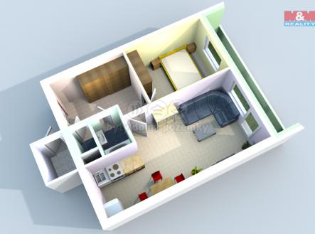3D.png | Prodej bytu, 2+1, 42 m²
