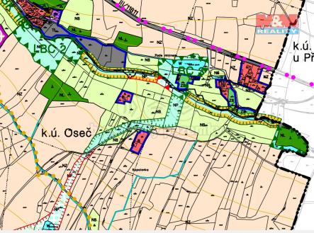 územní plán Obecnice 2.png | Prodej - pozemek, trvalý travní porost, 8 713 m²