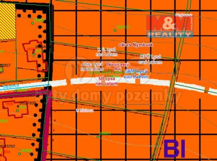 Mapa Územního plánu | Prodej - pozemek pro bydlení, 3 503 m²