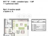 Prodej bytu, 1+kk, 49 m²