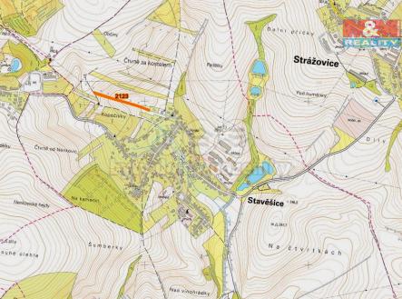 mapka | Prodej - pozemek, zemědělská půda, 616 m²