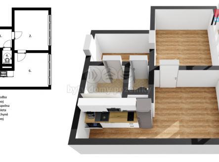 Půdorys | Prodej bytu, 2+kk, 38 m²