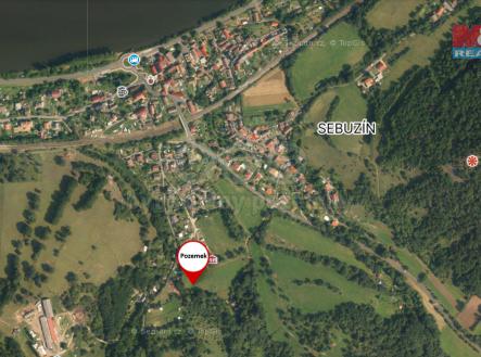 Mapa | Prodej - pozemek, trvalý travní porost, 1 543 m²