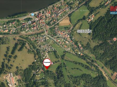Mapa | Prodej - pozemek, trvalý travní porost, 1 543 m²