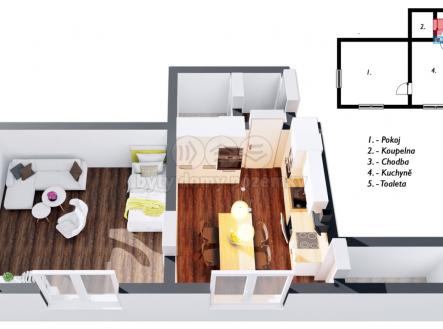 půdorys.jpg | Prodej bytu, 1+1, 36 m²