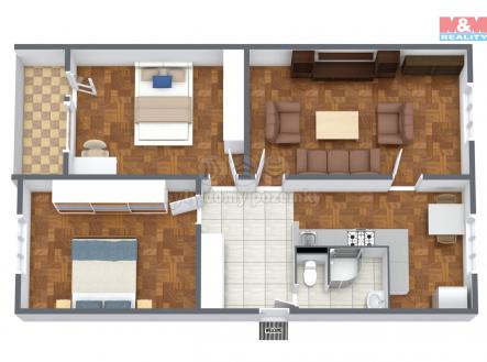 3D-FloorPlan.jpg | Prodej bytu, 3+1, 77 m²