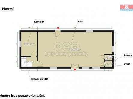 Pronájem - výrobní prostor, 193 m²