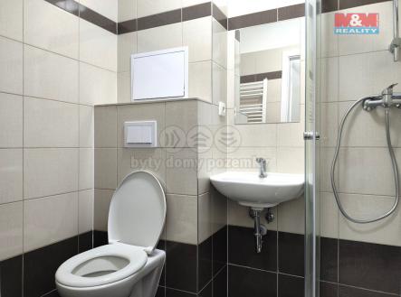 Koupelna + WC.jpg | Pronájem bytu, 1+1, 29 m²