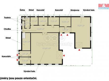 Prodej - výrobní prostor, 305 m²