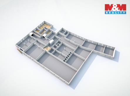 Půdorys - přízemí | Prodej - výrobní prostor, 3 160 m²